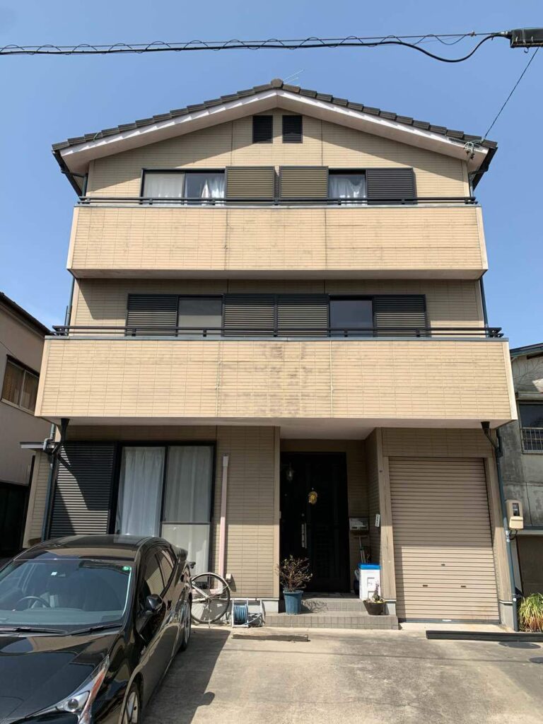 ３階建て住宅をハイブリッド塗装で外壁・屋根共に耐候性UP｜安城市今本町