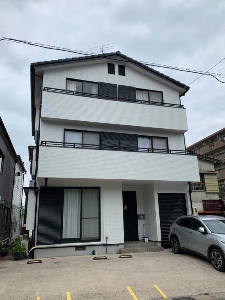3階建て住宅をハイブリッド塗装で外壁・屋根共に耐候性UP