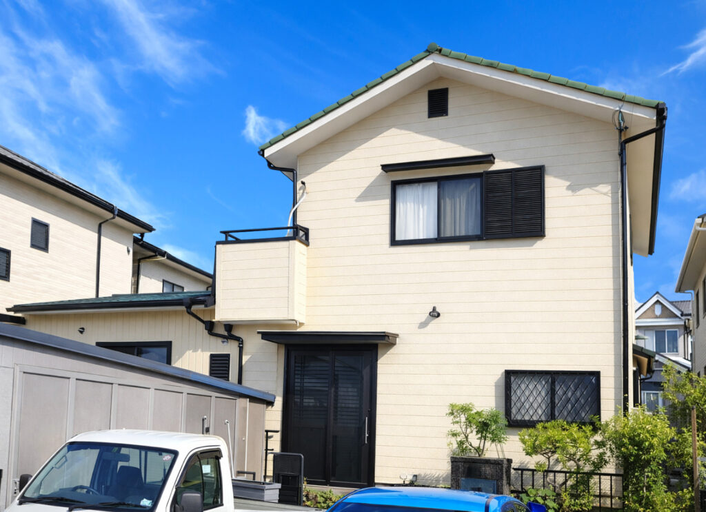 豊田市｜ベージュで温かみのあるお家｜外壁塗装