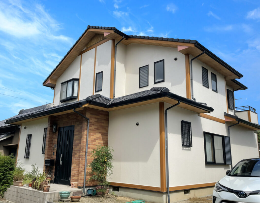 豊田市｜既存のお色で雰囲気は変えず新築のような印象に外壁塗装