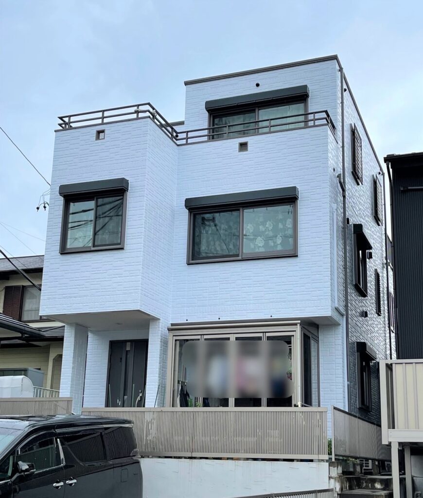 豊田市|ホワイトで清潔感のあるお色に外壁塗装