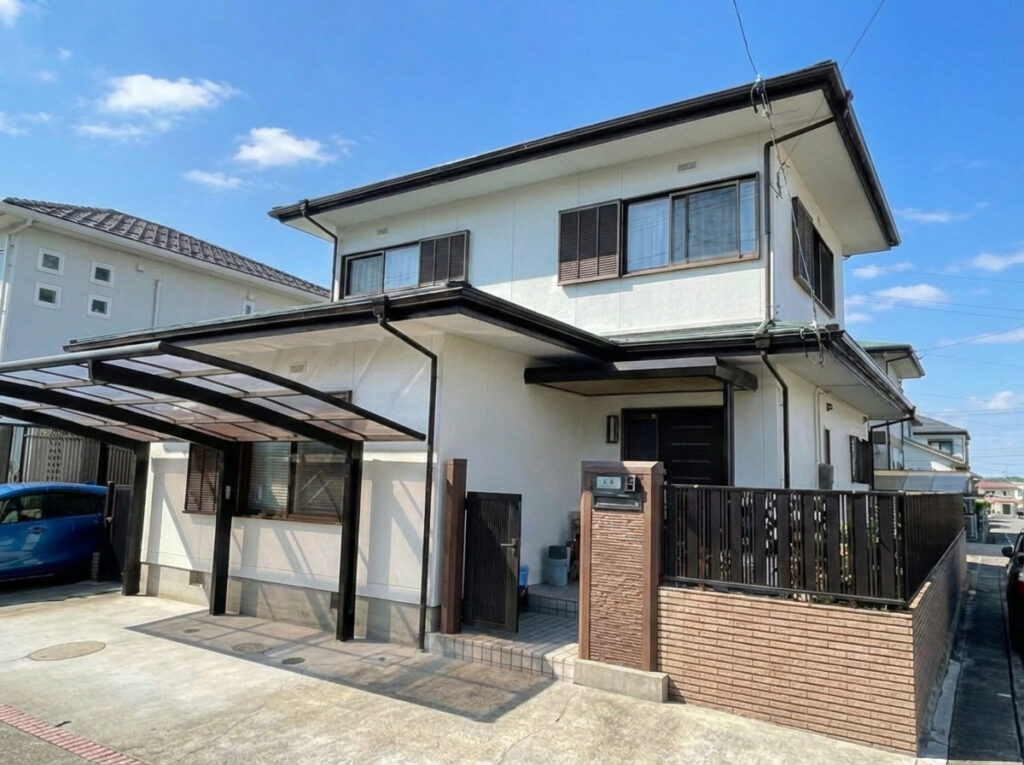 豊田市｜トヨタホーム｜門の塗装でさり気なく雰囲気チェンジ｜外壁塗装