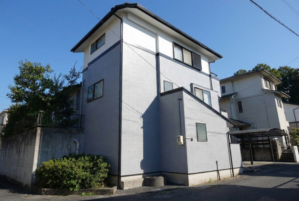 豊田市｜オール無彩色で落ち着いた外観に｜外壁塗装