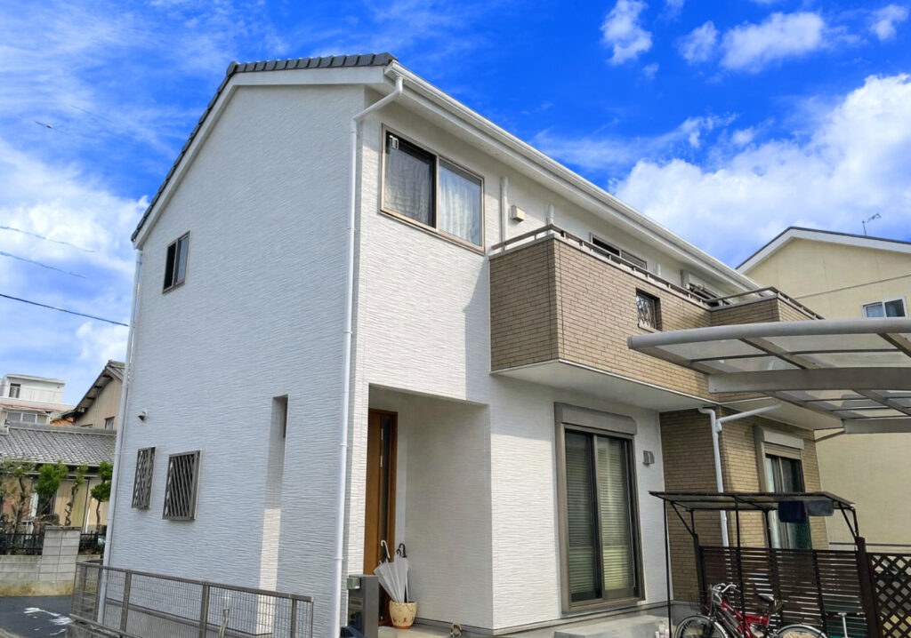 豊田市｜淡いグレーで高級感のある仕上がり｜外壁塗装