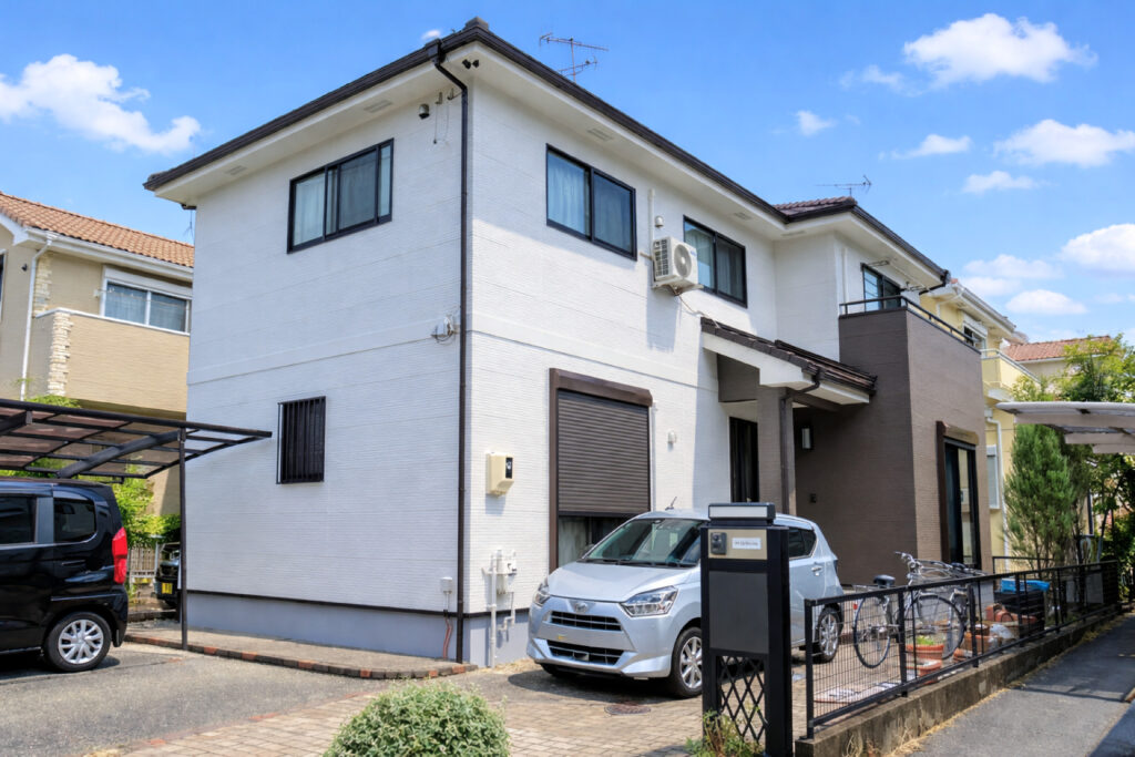 豊田市｜落ち着いた印象のくすみカラーで外壁塗装