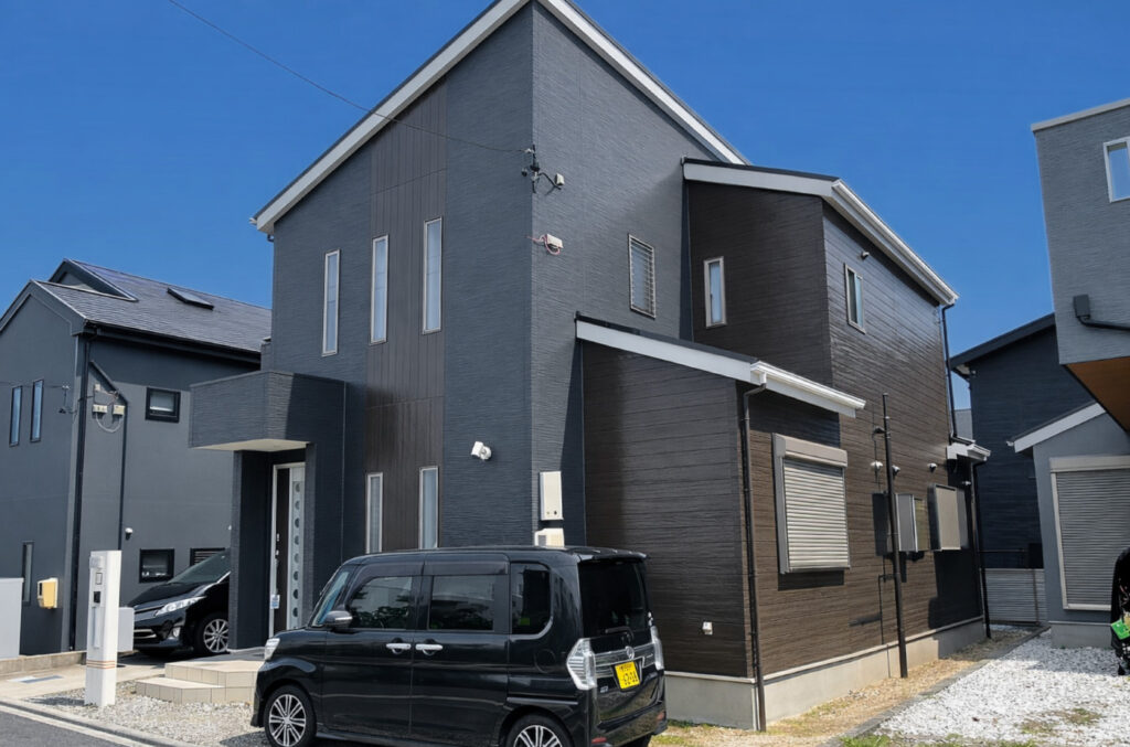 豊田市｜ダークカラーで重厚感ある雰囲気に｜外壁塗装