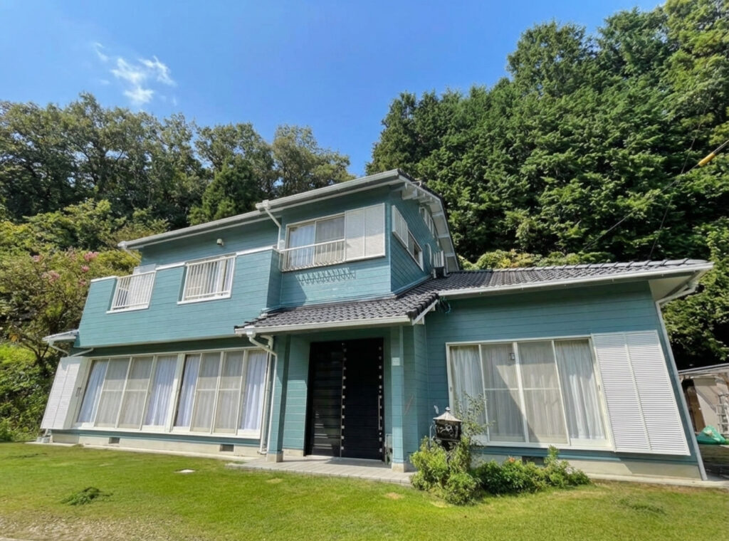 豊田市｜爽やかなブルーグリーン｜外壁塗装