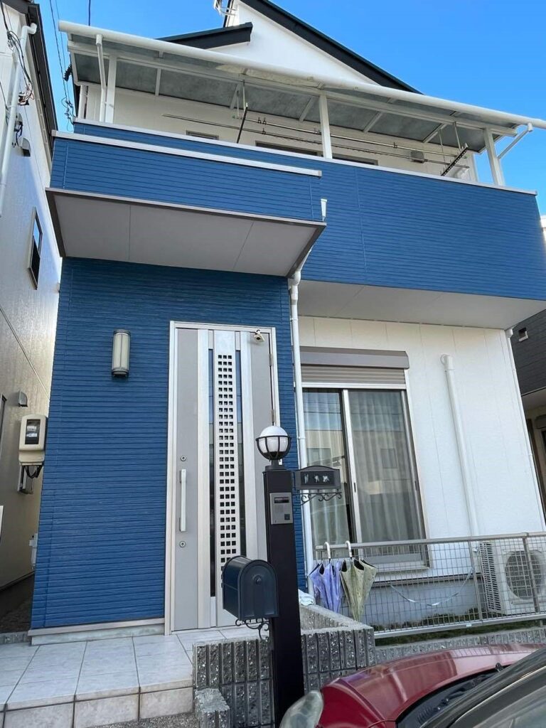 刈谷市｜鮮やかなブルーのアクセント｜外壁塗装｜屋根塗装