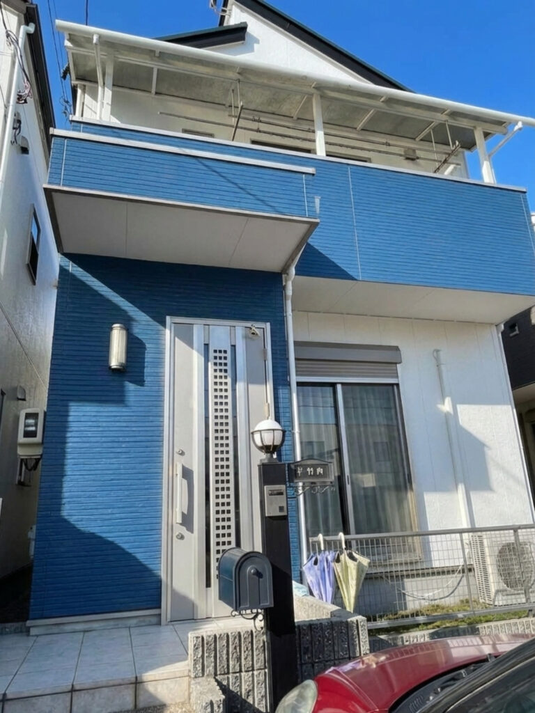 刈谷市｜鮮やかなブルーのアクセント｜外壁塗装｜屋根塗装