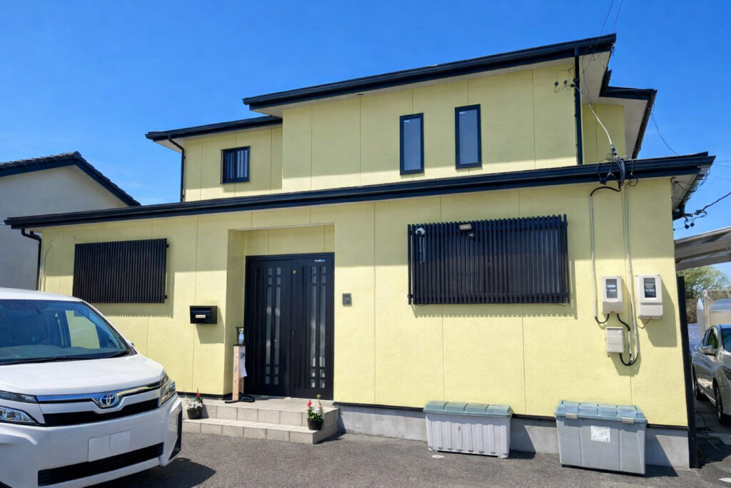 豊田市｜柔らかいイエロー｜外壁塗装｜屋根塗装