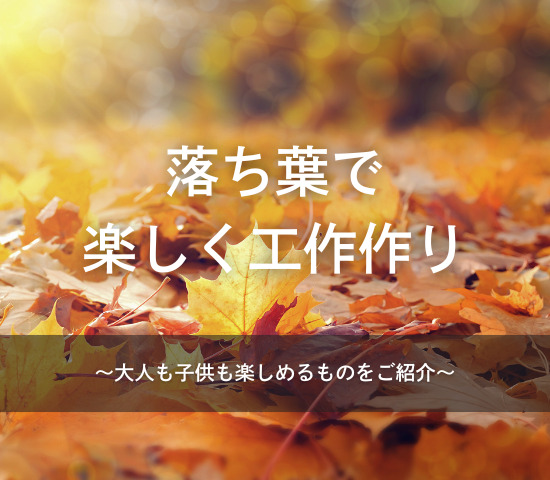 大人も楽しむ！お庭の落ち葉で工作作り🍂