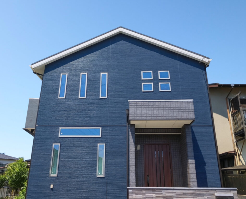 豊田市｜ネイビー×ライトグレー｜外壁塗装｜屋根塗装