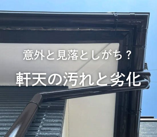 意外と見落としがち？軒天の汚れと劣化