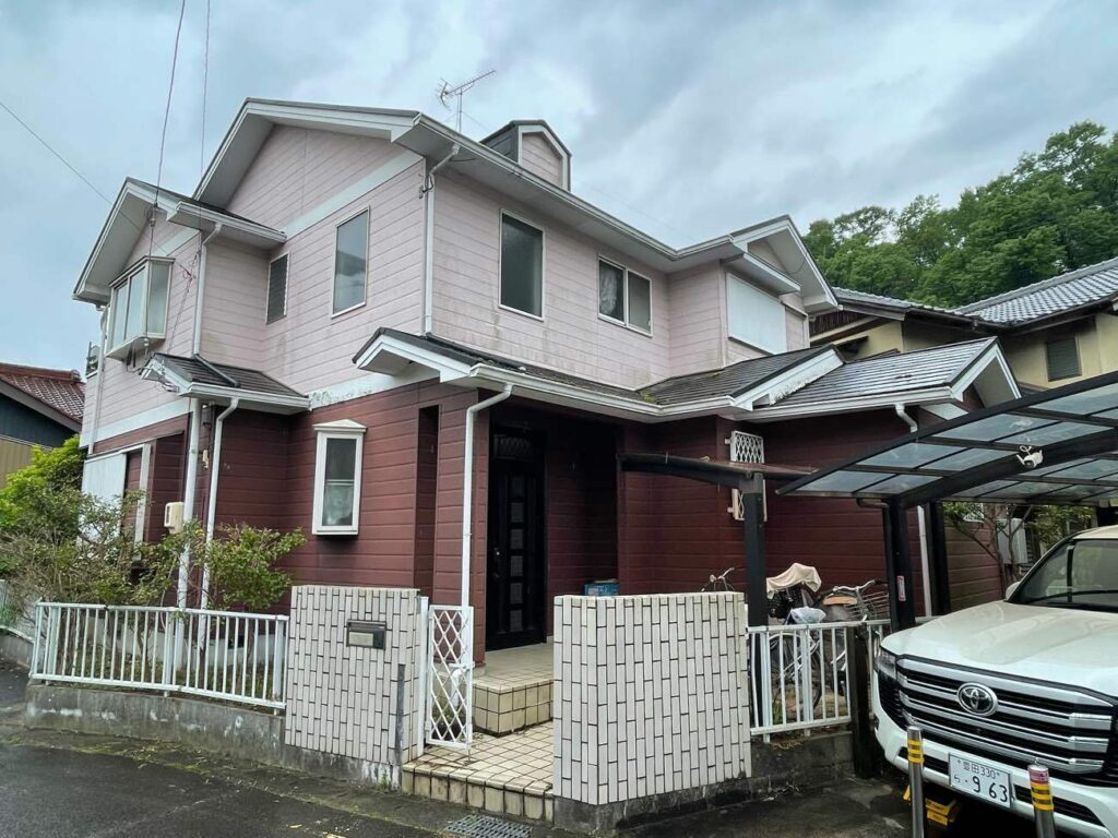 豊田市｜落ち着いたツートンカラー｜外壁塗装｜屋根カバー