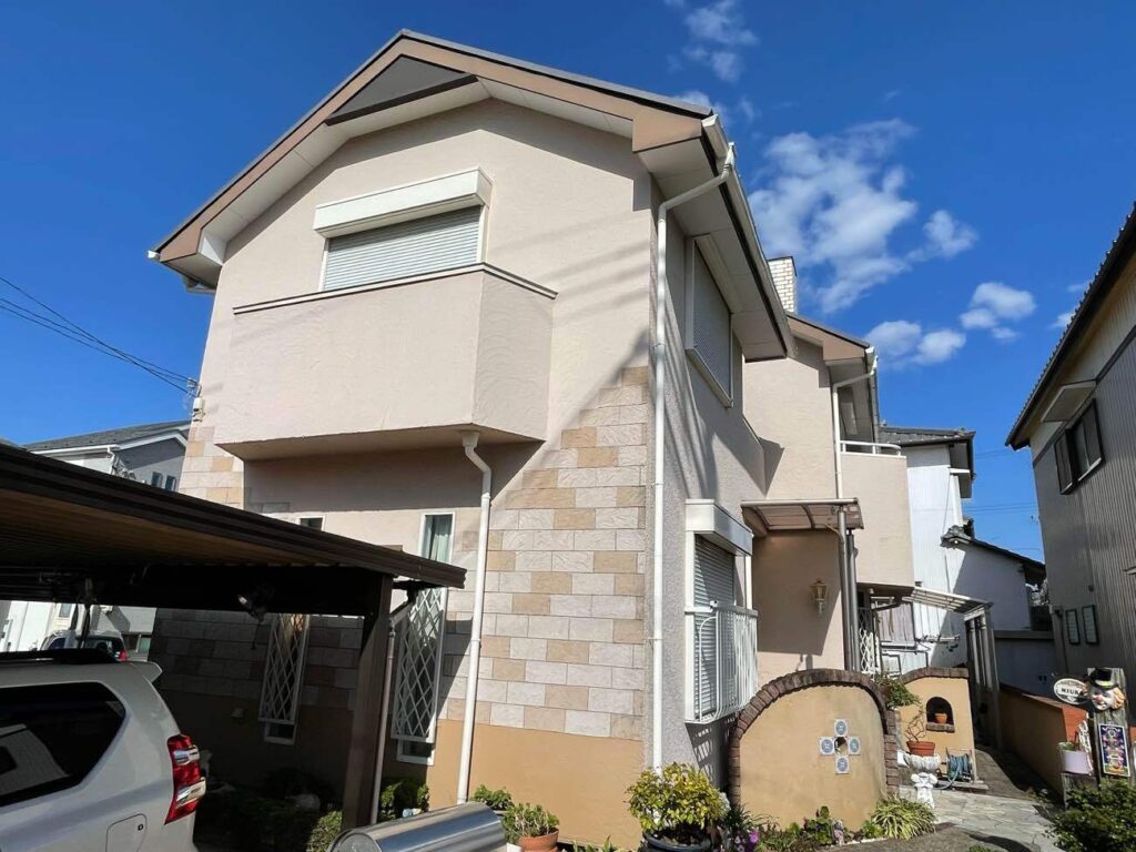 知立市｜ダークトーンでまとめた個性ある外観｜外壁塗装｜屋根塗装