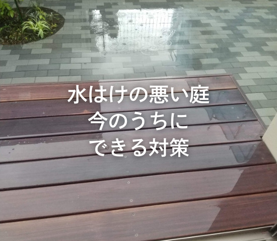 水はけの悪い庭、今のうちにできる対策